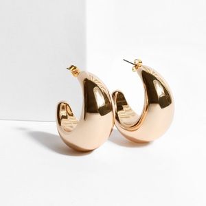 SHASHI Tsuki Chunky Gold Hoop